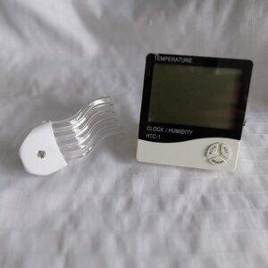 Digital LCD hygrometer indoor temperature & night light